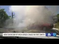 Dashcam shows high-speed chase that ended in crash in Fort Smith