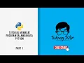 Tutorial Membuat Program Dalam Bahasa Pemrograman Python Part 1