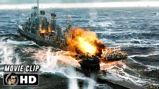 us destroyer vs german u boat battle scene greyhound 2020 movie clip hd