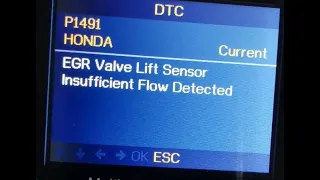 P1491 Code - EGR valve trouble
