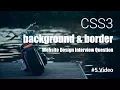 Skewed Background Using Border web design interview questions