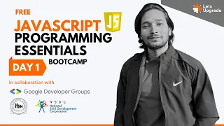 Day 1 Introduction and Data Types Free JavaScript Programming Essentials Bootcamp 5 Days