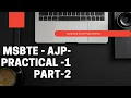 MSBTE AJP PRACTICAL 1 - PART 2 AWT CONTROLS Labels Button Choice Check Box TextArea Program
