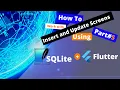 Building the insert and update Screens by Flutter with SQLite ex student model example part