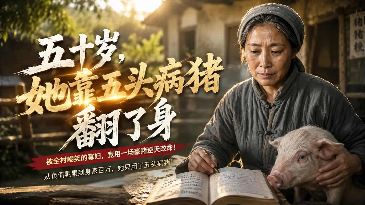 五十岁,她靠五头病猪翻了身