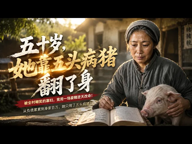 五十岁,她靠五头病猪翻了身