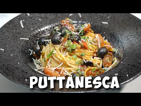 Spaghetti alla Puttanesca ITALIAN pasta dish