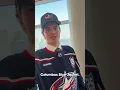 Download Lagu JACKSON SMITH HAS A MESSAGE TO THE 5TH LINE 👋 😃 #cbj #columbusbluejackets #nhl #shorts #hockey