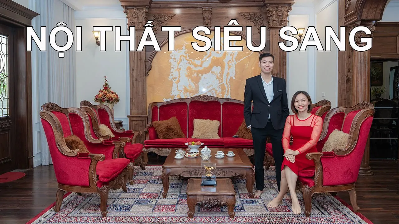 Biệt thự nhà phố với nội thất gỗ Óc chó 542m2 siêu đẹp tại Hà Nội