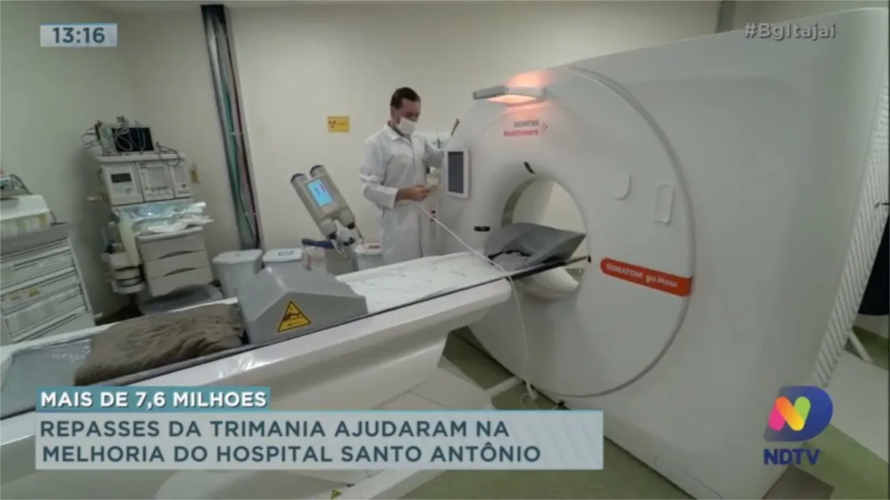 Repasse da Trimania de mais de7,6 milhões ajudaram na melhoria do hospital Santo Antônio de Blumenau