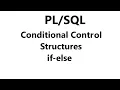 Conditional Control Structures in tutorial if else in