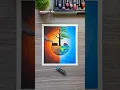Save Earth Drawing Pollution vs Nature Oil Pastel Art