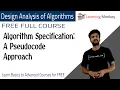Algorithm Specification A Pseudo code Approach Lesson 2 Algorithms Learning Monkey