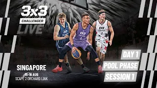 LIVE FIBA 3x3 Singapore Challenger 2026 Qualifier for Malaga Masters Pool Phase - Session 1