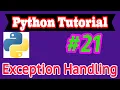 Python Tutorial in Hindi Exception Handling