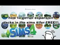 HOW TO GET THE SIMS 4 EXPANSION PACKS WORKS FOR BOTH MAC AND WINDOWS
