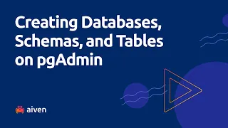 Creating Databases Schemas and Tables on pgAdmin