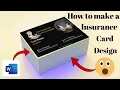 How to make a Insurance card design in Microsoft Word Computer Knowledge