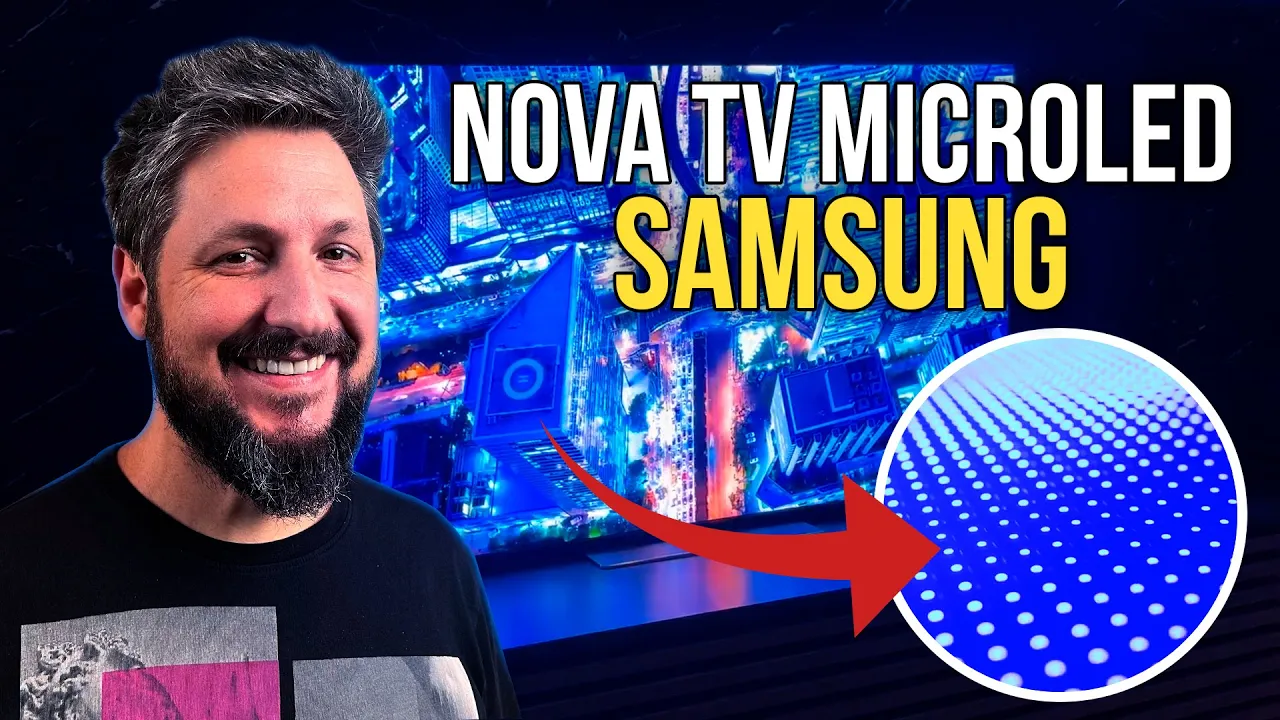 Conheça a nova TV MicroLED da Samsung: 4.000 nits, 240Hz e 120W de áudio (110” no Brasil)