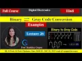 Binary to Gray code conversion Vice Versa Examples