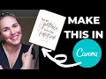 DIY Fast Affordable How to make Scripture Wall Art using Canva