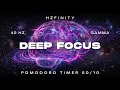 Instant Focus Mode - 40Hz Gamma Brainwave Music for Deep Focus Productivity