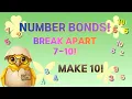 Number Bonds 7 10 Breaking Apart Numbers Making 10 Kindergarten Math Eggy Pal