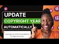 Auto-Update Copyright Year in Elementor Never Do It Manual Again