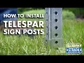 Telespar Sign Post Installation