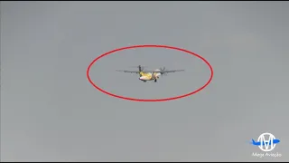 GRAVAMOS DIA 28/07/24 O AVIÃO DA VOEPASS ATR 72-500 DECOLANDO E NÃO RECOLHEU OS TRENS DE POUSO!!!