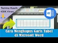 Lagu Cara Menghapus Garis Tabel di Microsoft Word 2010 • #SimpleNewsVideo