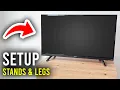 How To Set Up TV Stand Legs - Step By Step