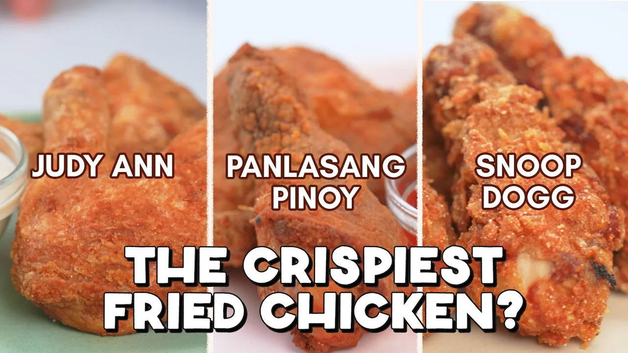 Trying 3 Fried Chicken Recipes Judy Anns Kitchen vs Panlasang Pinoy vs Snoop Dogg with Abi Marquez