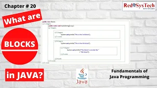 Blocks in Java Learn Static and Instance Blocks in Core Java Hands on coding Red9SysTech