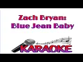 Lagu Blue Jean Baby - Zach Bryan (Karaoke)(With Lyrics)