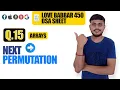 Next Permutation Love Babbar DSA Sheet Q15 Arrays Leetcode 31