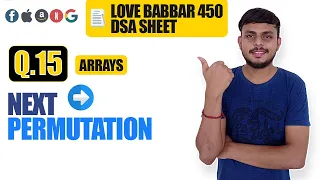 Next Permutation Love Babbar DSA Sheet Q15 Arrays Leetcode 31