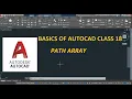 ARRAY-PATH ARRAY IN AUTOCAD AUTOCAD MALAYALAM AUTOCAD BEGINNERS