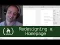 Redesigning a Homepage P3D8 - Live Coding with Jesse