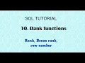 SQL Rank Functions Explained