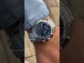 Lagu 🚨 £1,995 🚨 OMEGA Speedmaster Reduced 38mm Blue Triple Date Dial Men’s Watch #omega #speedmaster