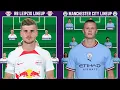 RB Leipzig Vs Manchester City Head To Head Predicted Lineup Champions League Round Of 16 Leg 1