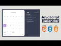 Modern Calendar with Todo in HTML CSS and JS Part 1 JavaScript Events Calendar