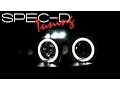 SPECDTUNING DEMO 2001-2005 MAZDA MIATA MX5 HALO PROJECTOR HEADLIGHTS