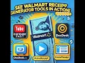 See Walmart Receipt Generator Tools in Action ExpenseFAST DocDesk MakeReceipt