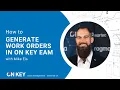 How to Generate Work Orders in On Key EAM