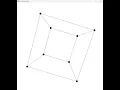 Python 3D Rotating Wireframe Cube