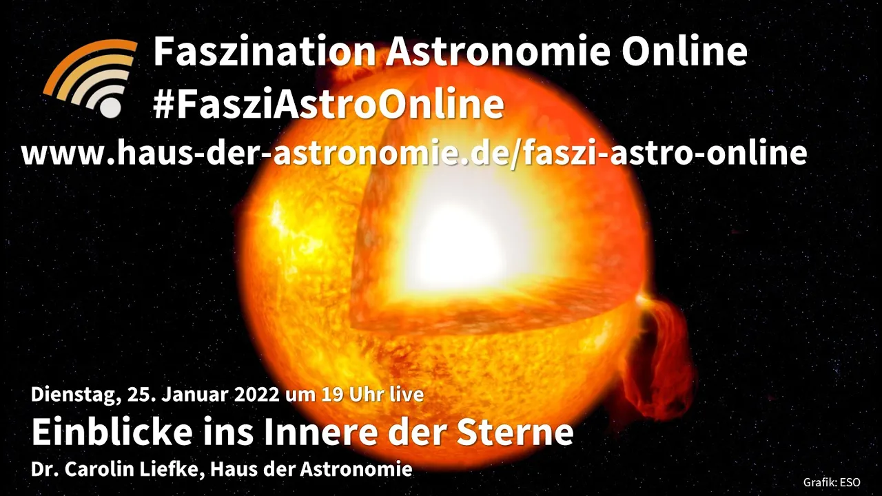 Einblicke ins Innere der Sterne - Carolin Liefke bei #FasziAstroOnline