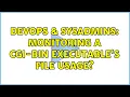DevOps SysAdmins Monitoring a cgi-bin executable s file usage