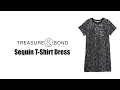 Sequin T Shirt Dress for Big girls by TREASURE BOND review 2020